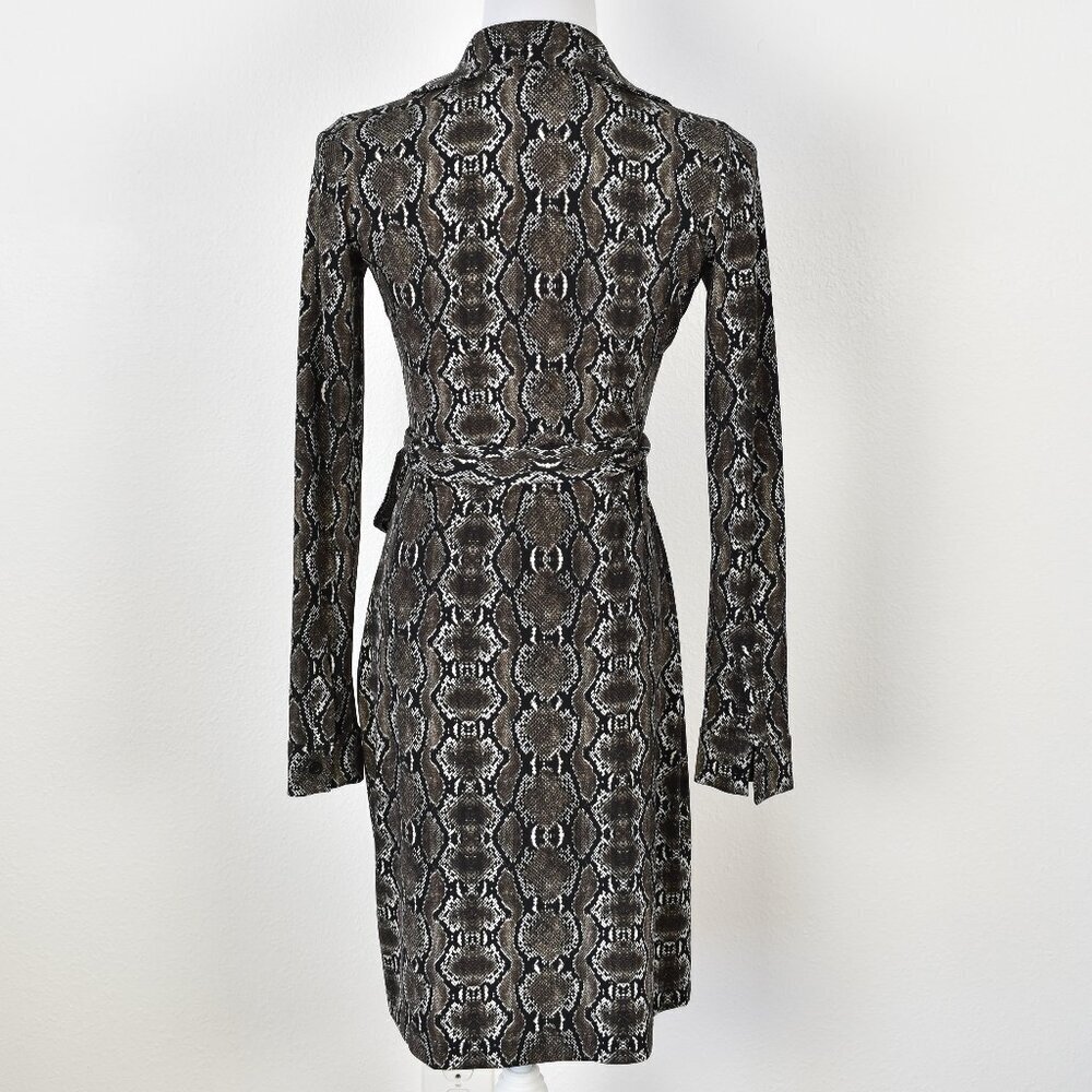 Calvin Klein Snake Print Wrap Dress - 2 - Picture 5 of 9